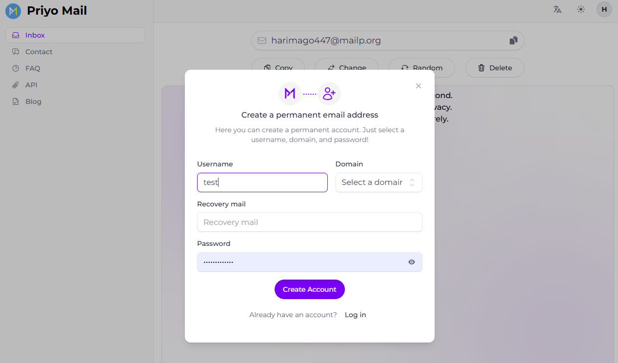 temp mail generator